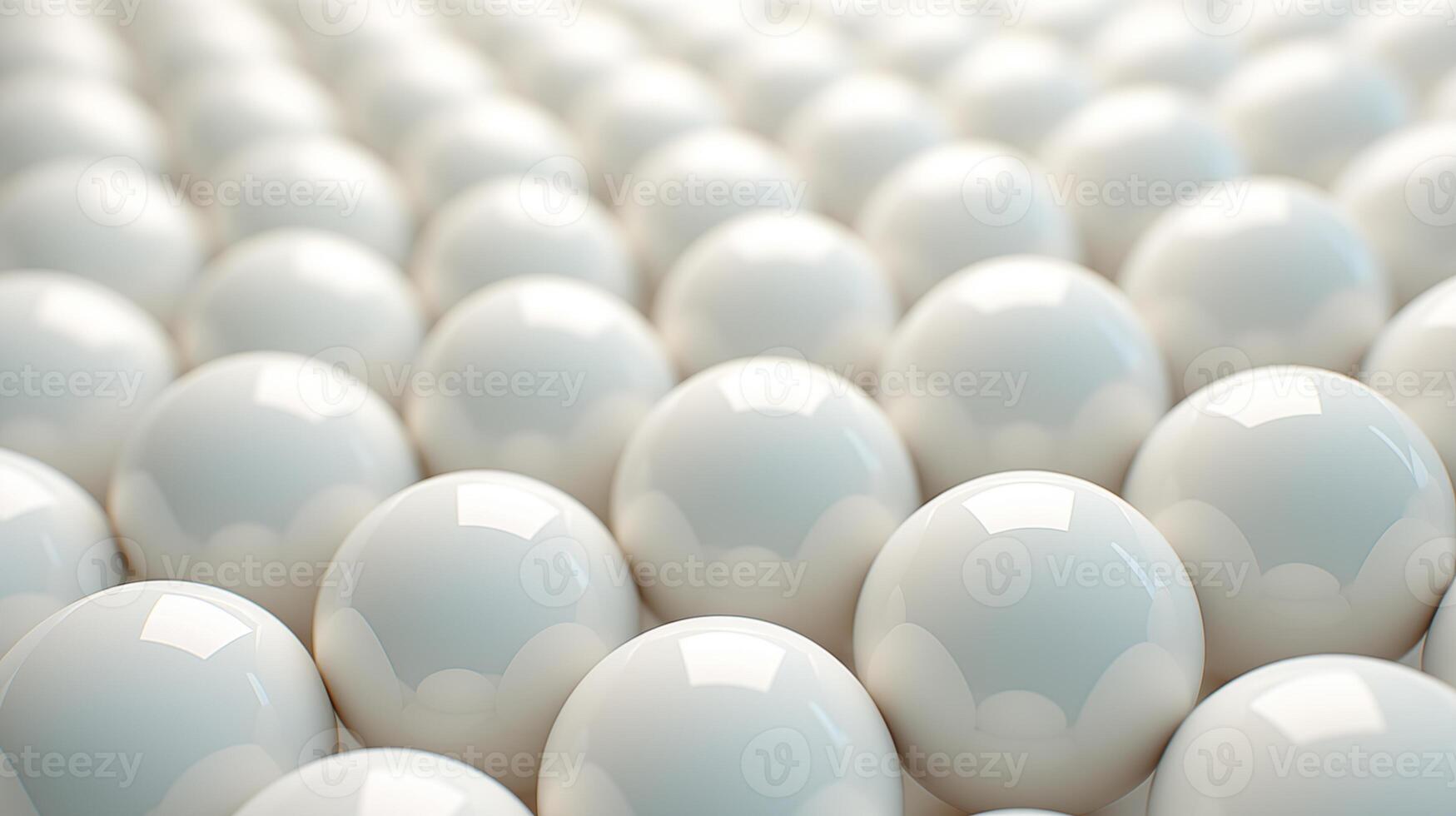 AI generated Uniform White Spheres Pattern, Suitable for Background, Abstract Concepts, and Minimalism photo