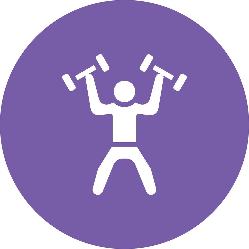 Weightlifter Vector Icon