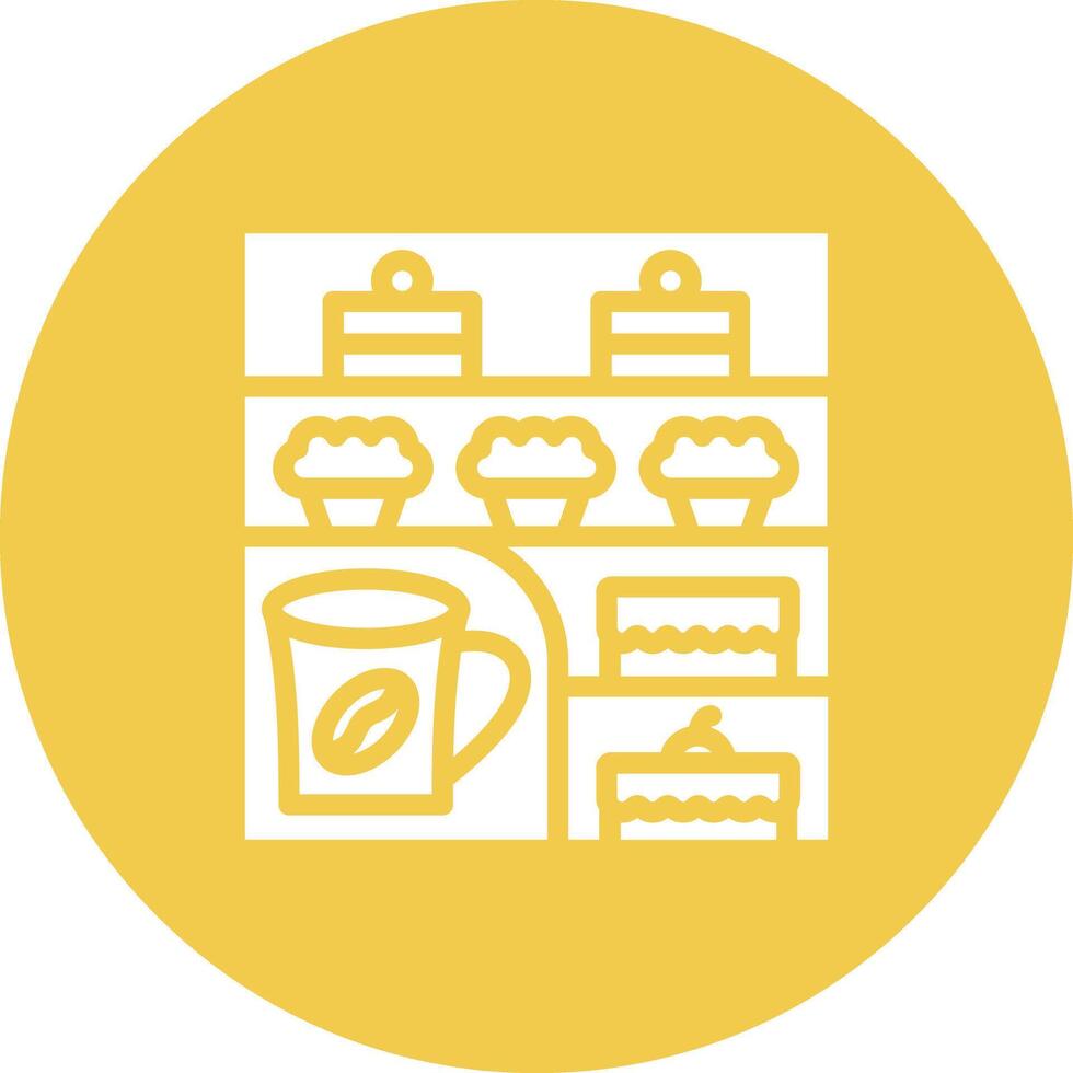 Cafe Showcase Vector Icon