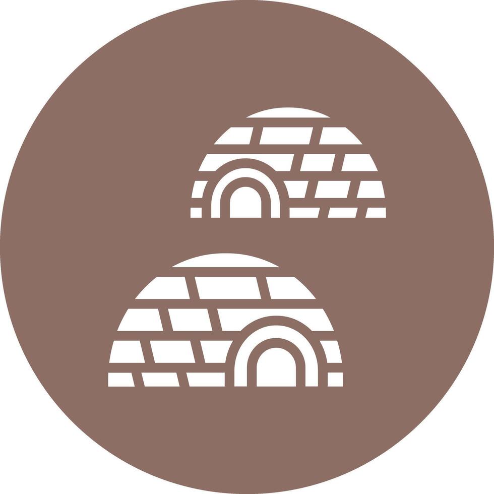 Igloo Landscape Vector Icon