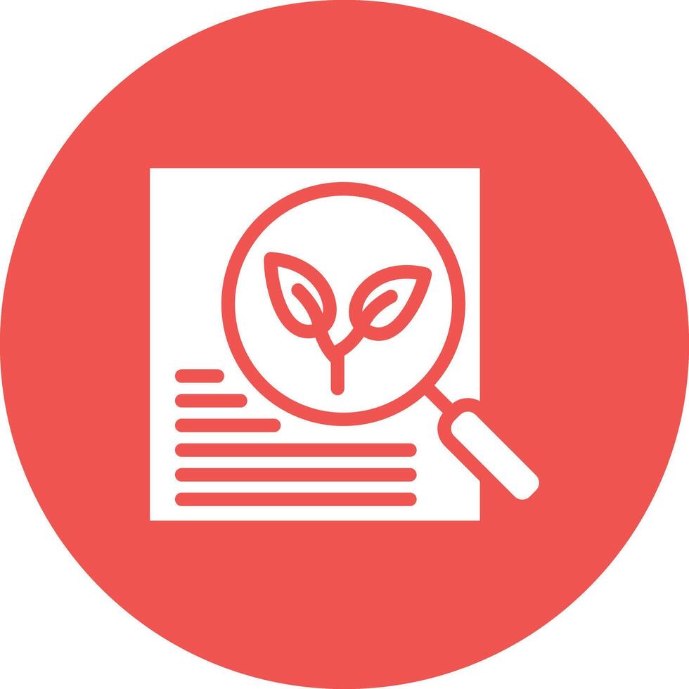 Eco Research Vector Icon