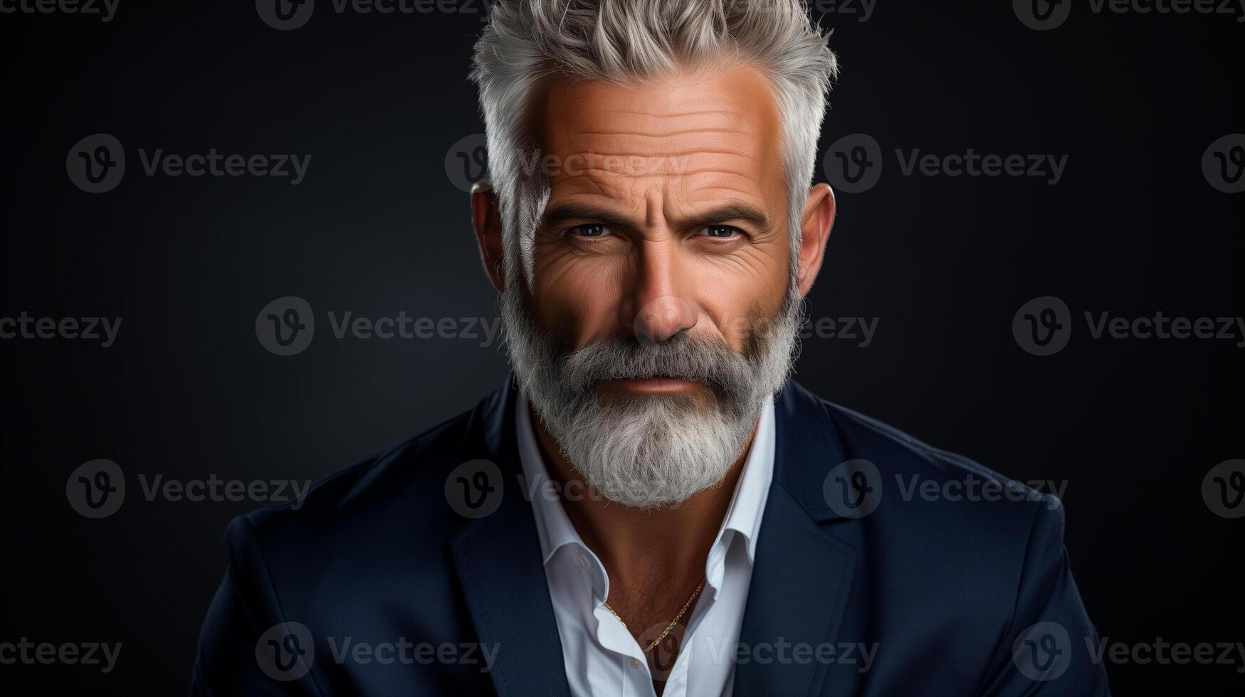 White Straight Beard White Straight Beard