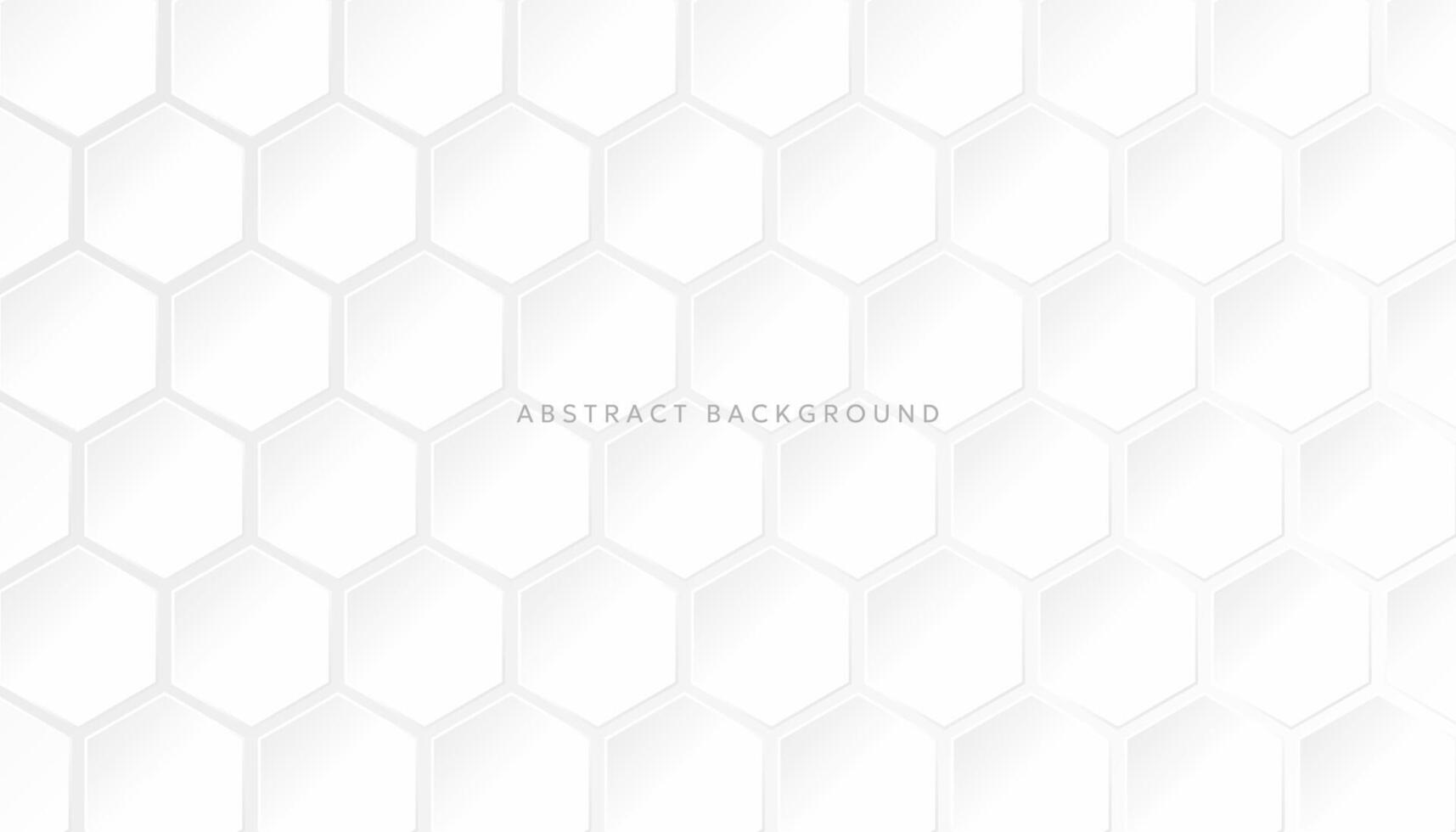 Hexagonal abstract white background. Modern minimalist hexagonal geometric background vector