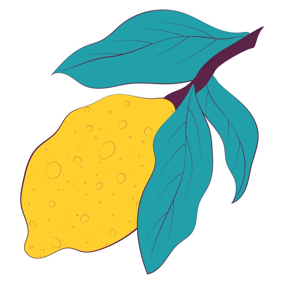 doodle vector lemon