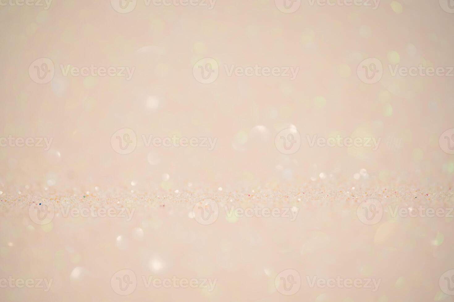 Beige glitter background. Mixed background, the main part is defocused and the thin focal part. photo