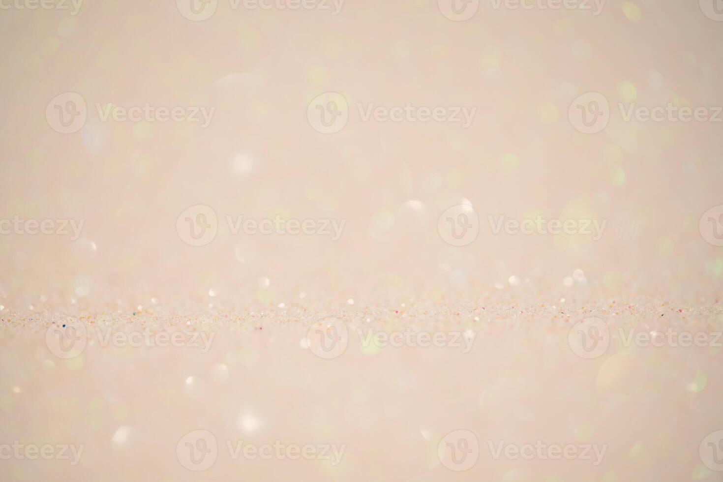 Beige glitter background. Mixed background, the main part is defocused and the thin focal part. photo