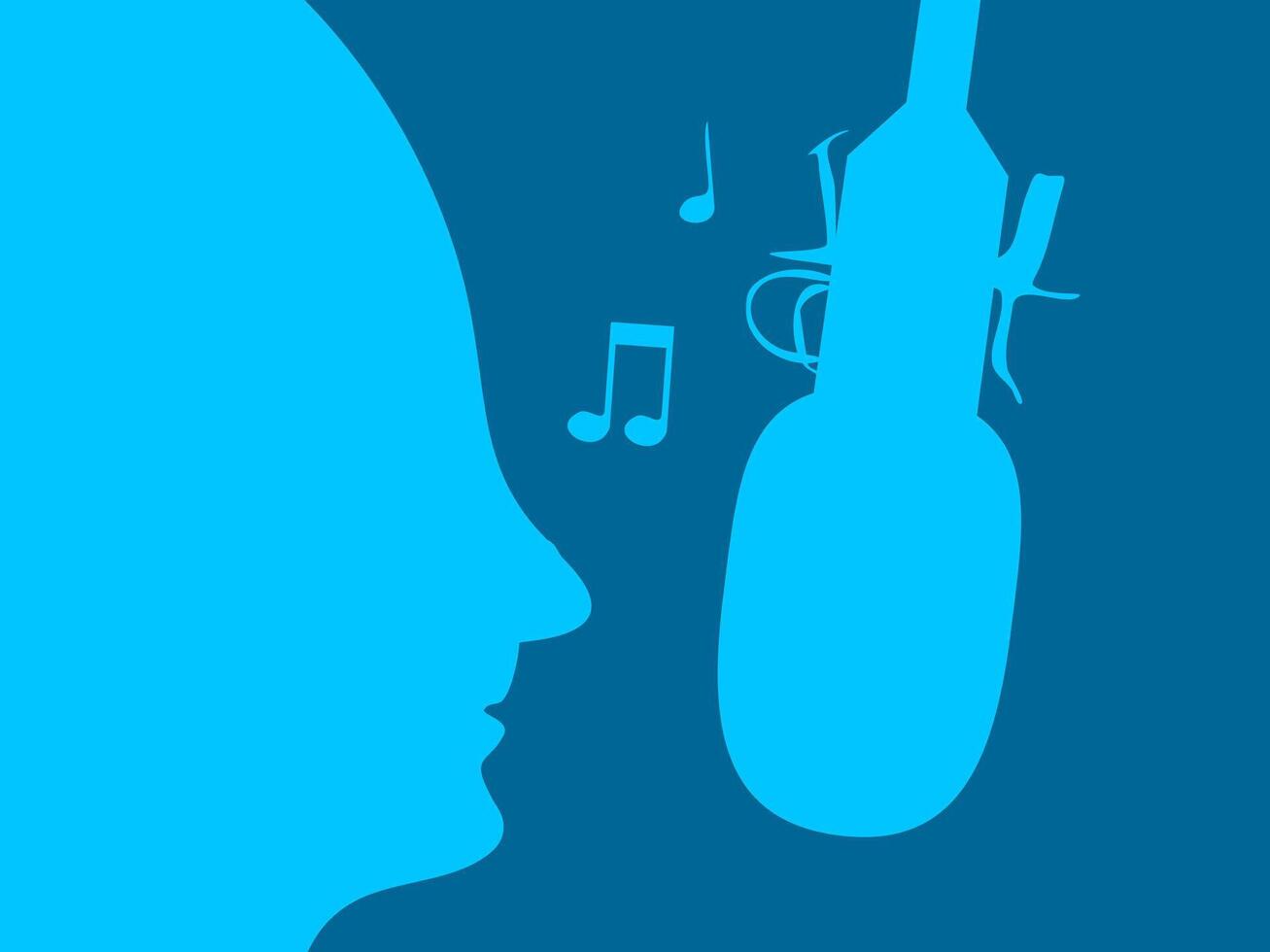 Radio Day flat design vector illustration