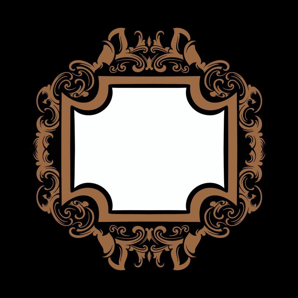Vector frame ornament vintage classic element decoration