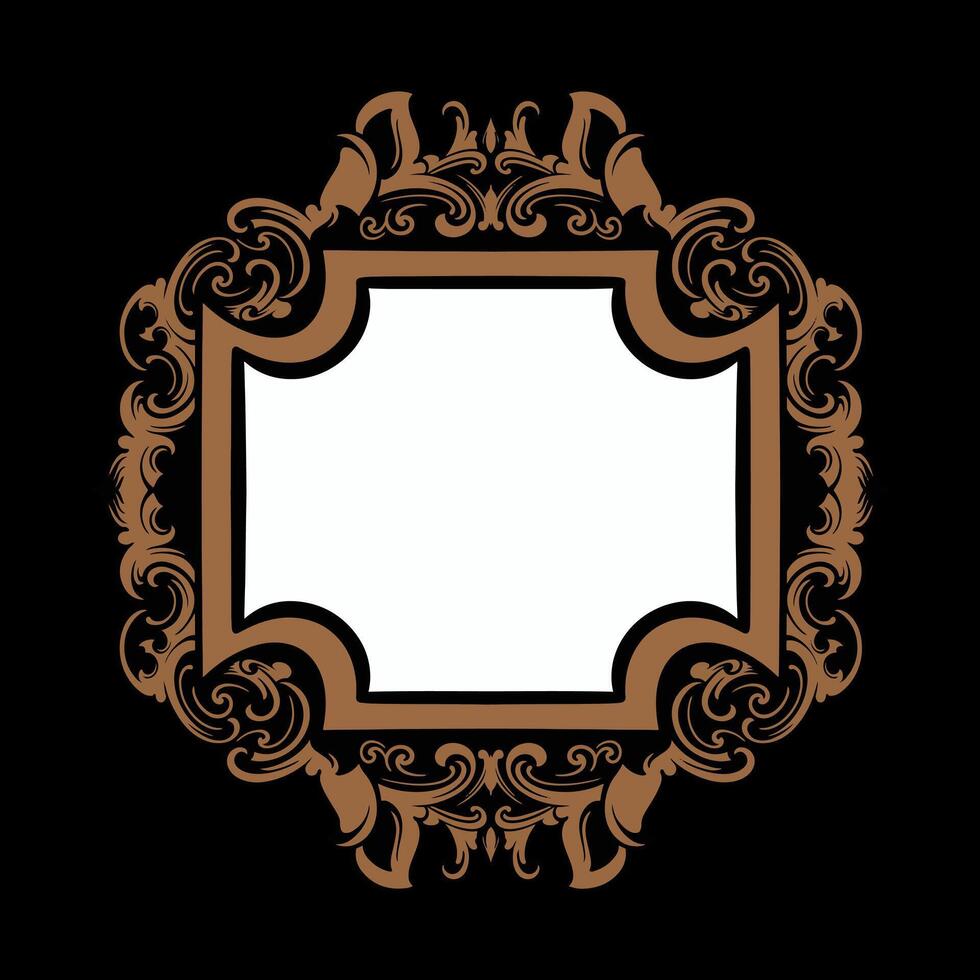 Vector frame ornament vintage classic element decoration