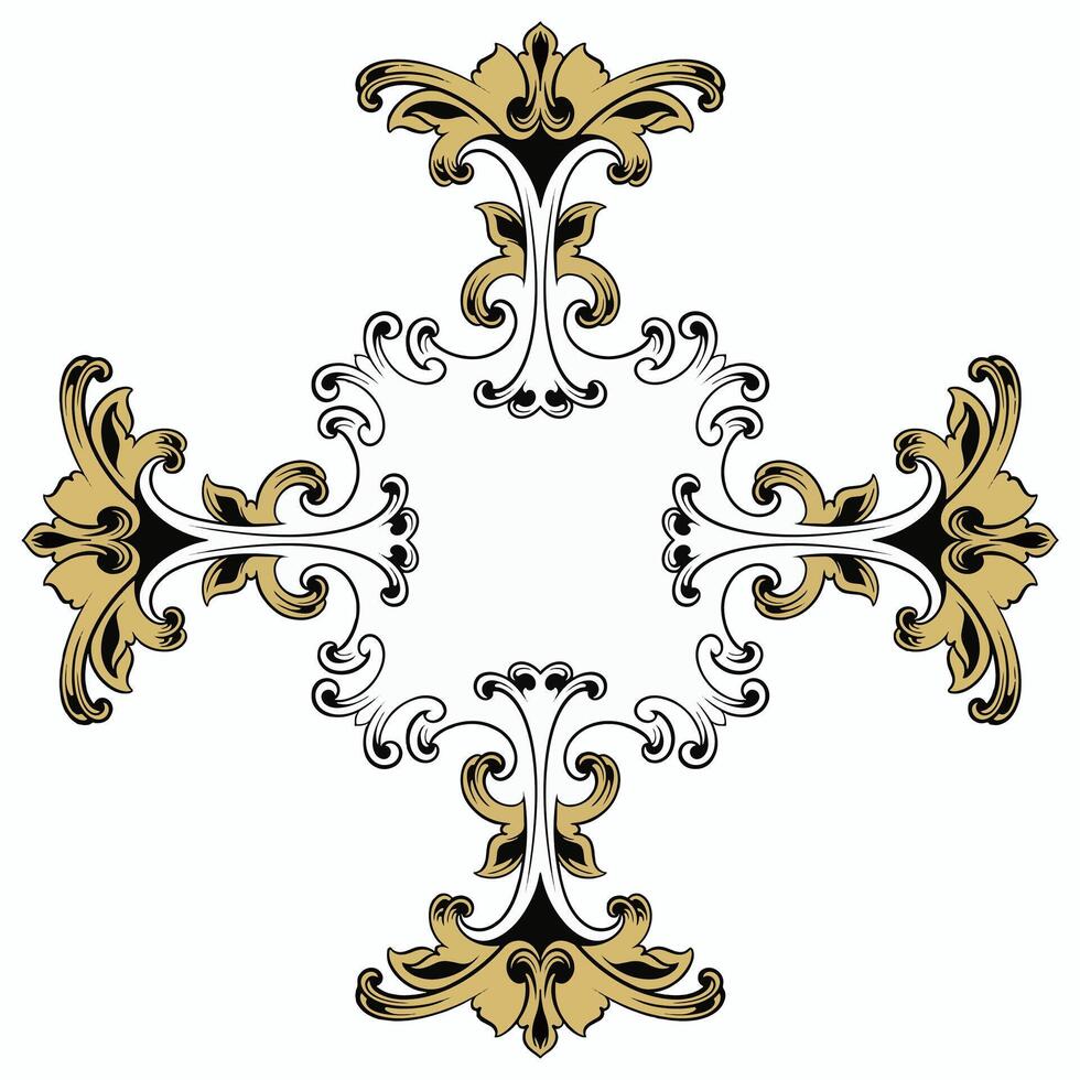 Vector frame ornament vintage classic element decoration