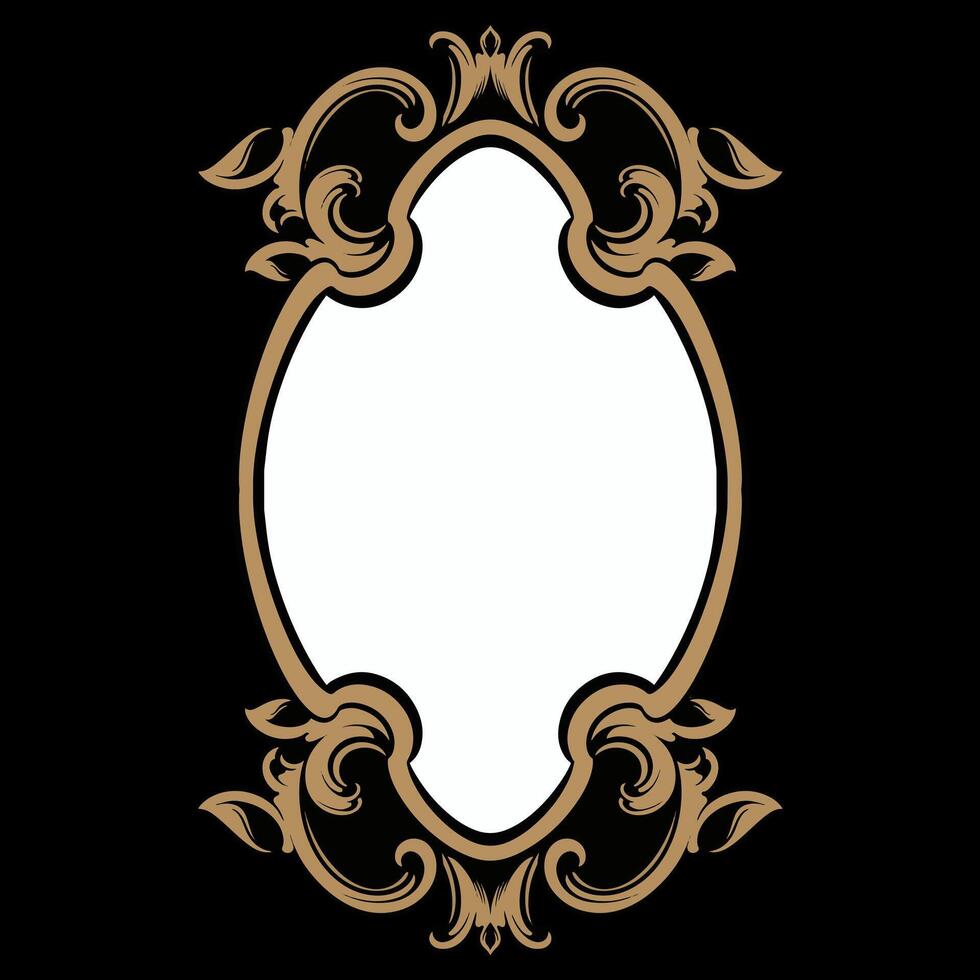 Vector frame ornament vintage classic element decoration