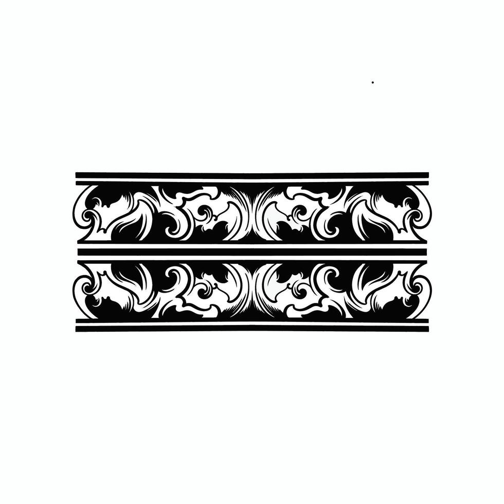 Futuristic mandala design, geometric Hawaiian tattoo style pattern vector ornament in black and white
