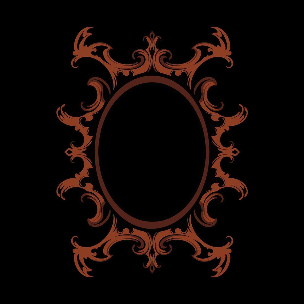 Vector frame ornament vintage classic element decoration