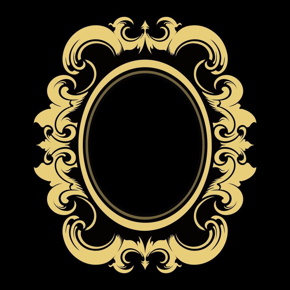 Vector frame ornament vintage classic element decoration