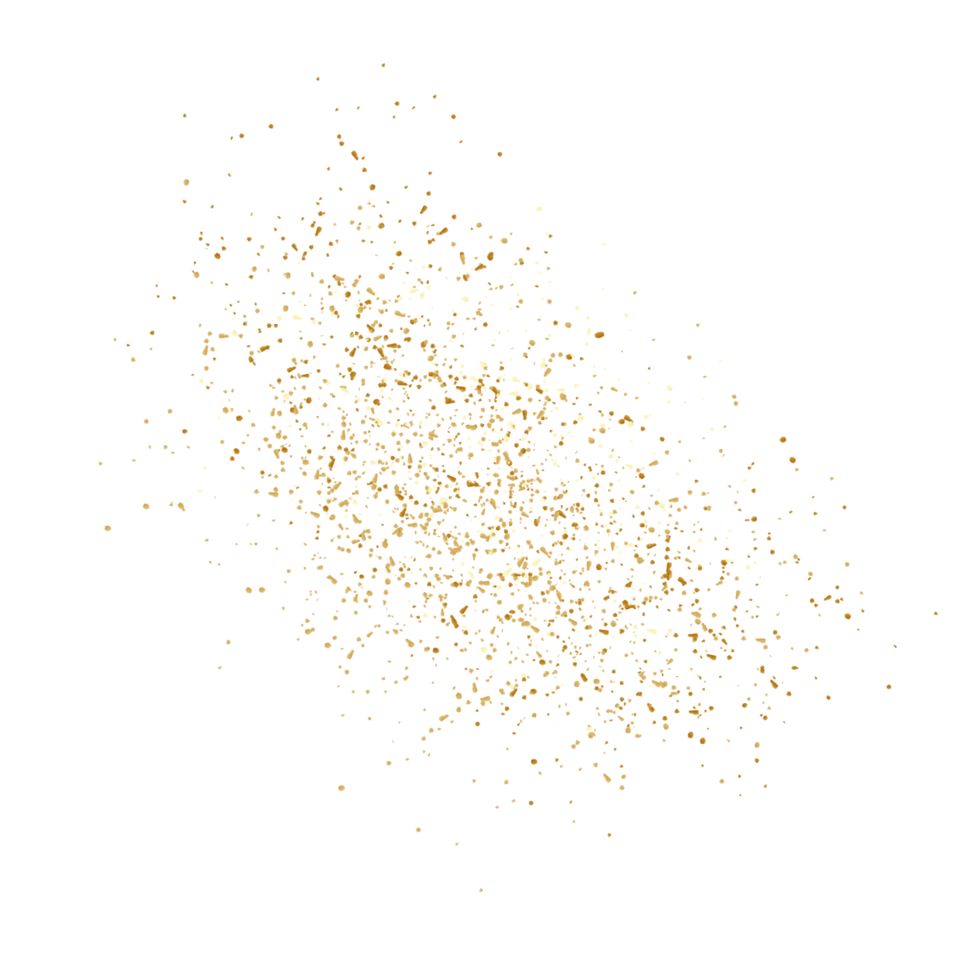Aesthetic golden splatter png