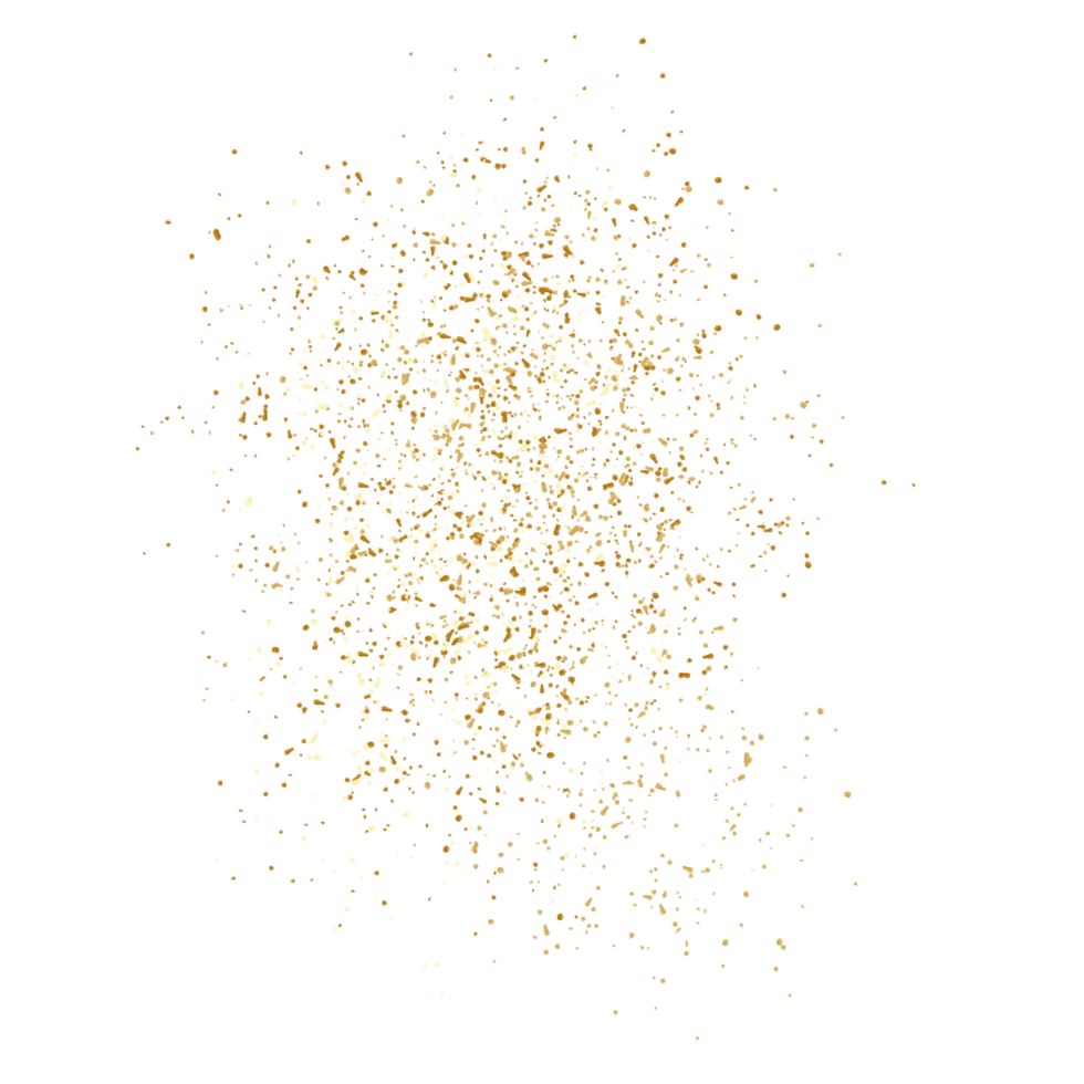 Aesthetic golden splatter png