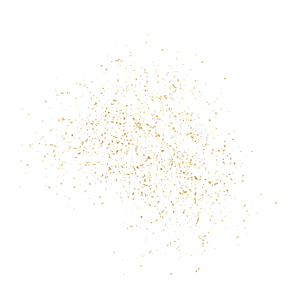 Aesthetic golden splatter png