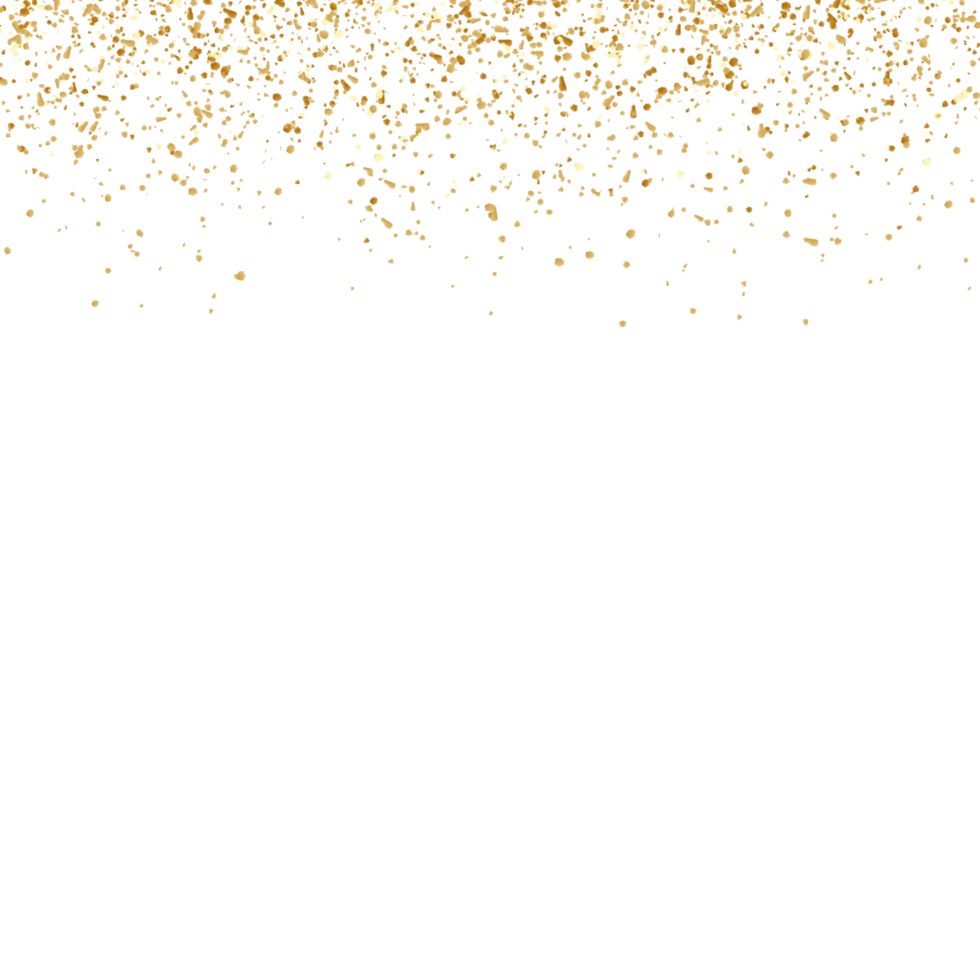 Aesthetic golden splatter png