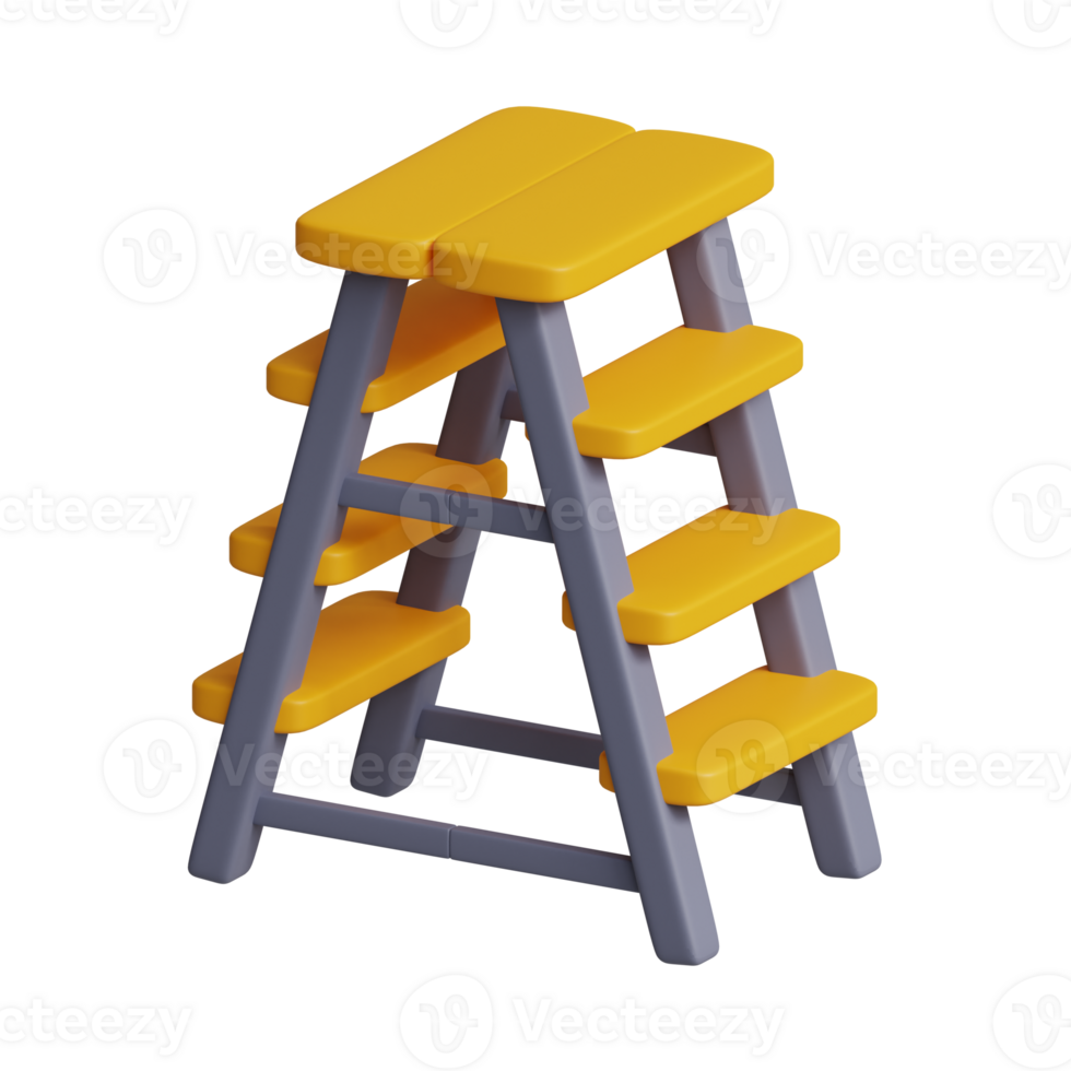 3d rendering of Ladder tools icon png
