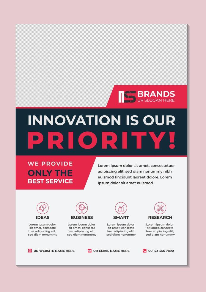 Simple modern Corporate Business Flyer Design vector