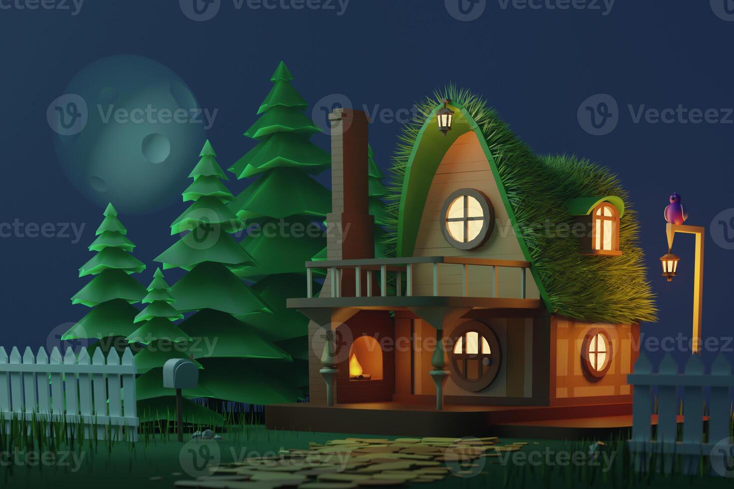 Beautiful 3D house photo