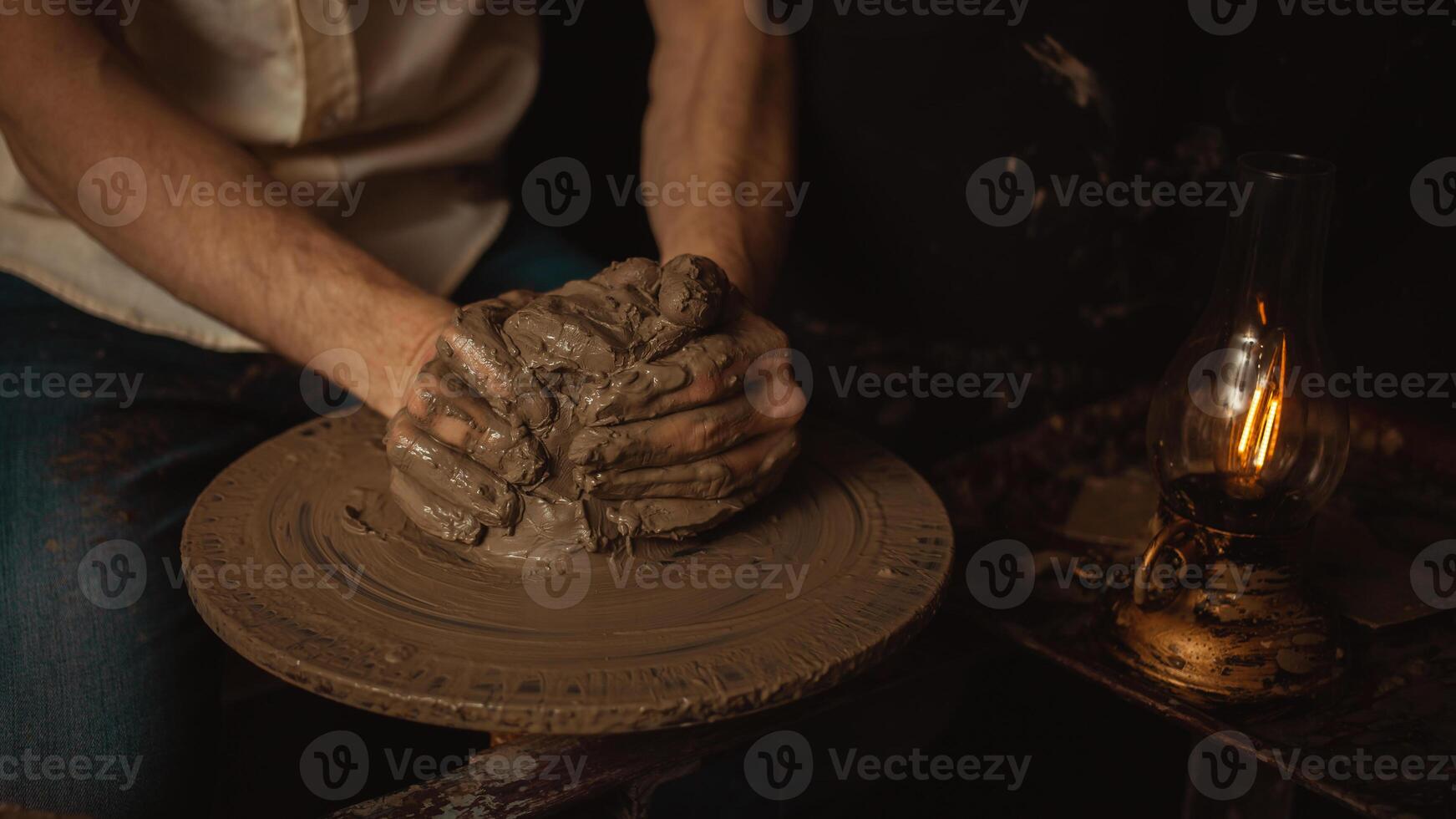 pottery workshop, clay product, authentic atmosphere, background photo