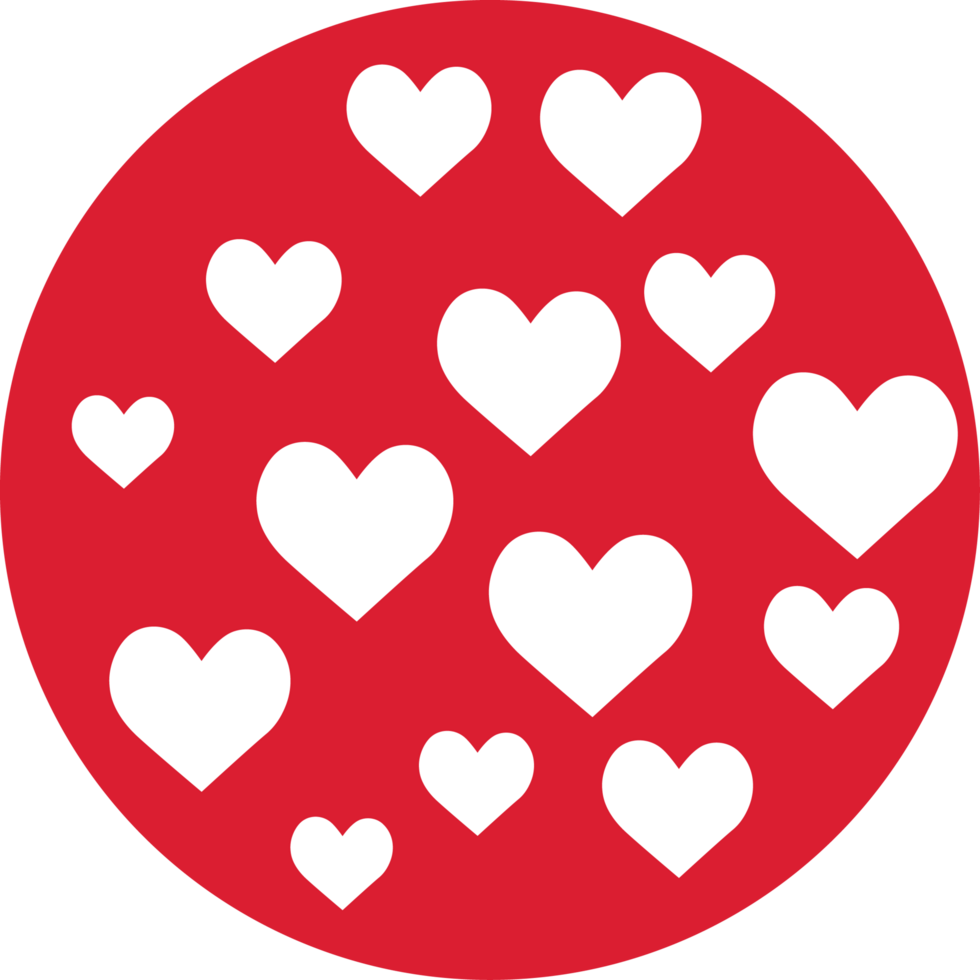 All Small Hearts and Circles in Red All Small Hearts and Circles in Red