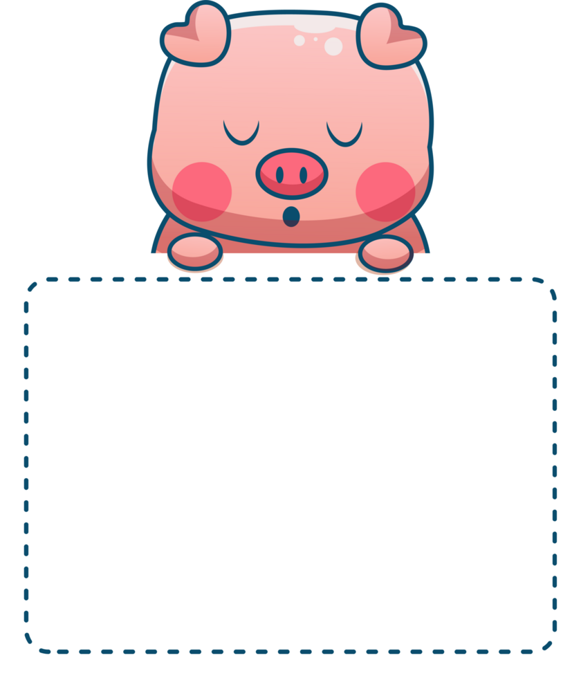 cute cartoon text box label png