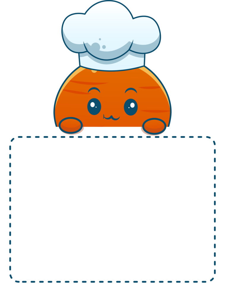 cute cartoon text box label png