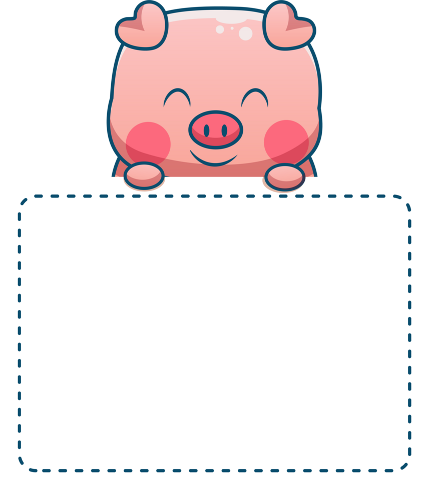 cute cartoon text box label png