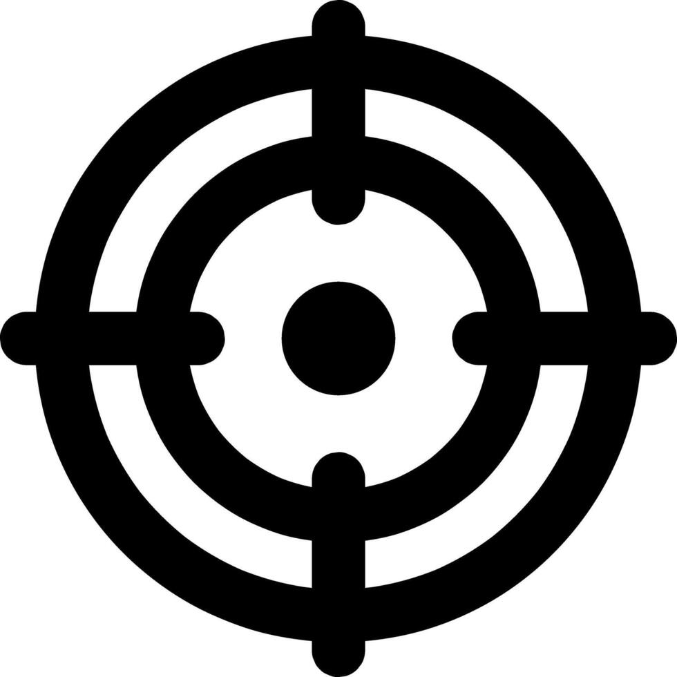 Aim icon Winner target goal icon Success Stencil vector illustration