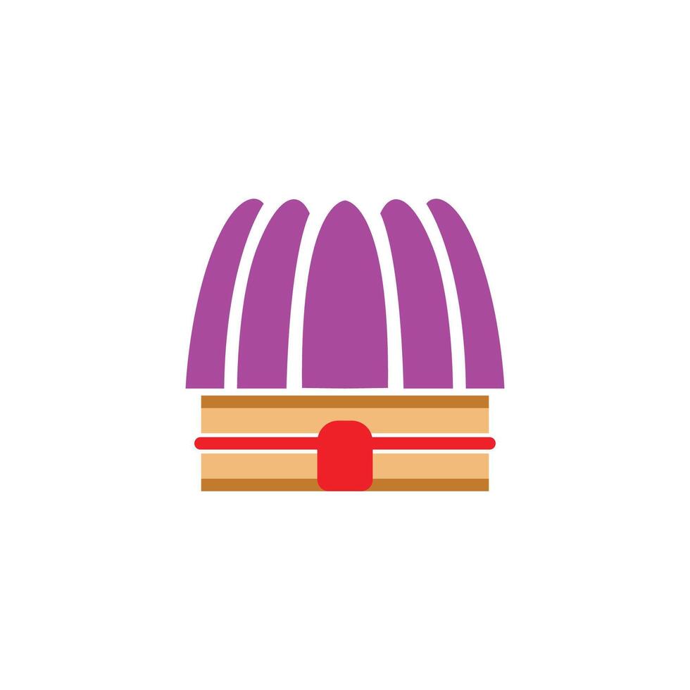 a house made out of bread with peanut butter and jelly vector illustration