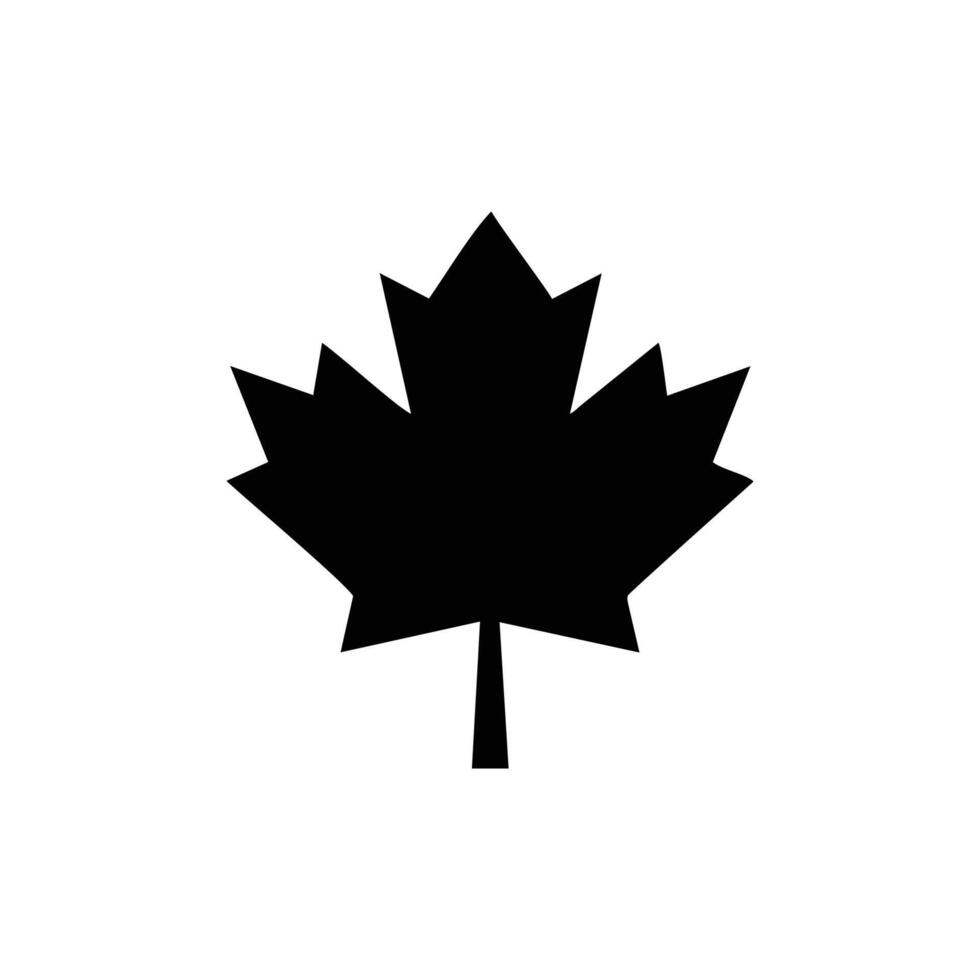Canadá hoja símbolo icono vector