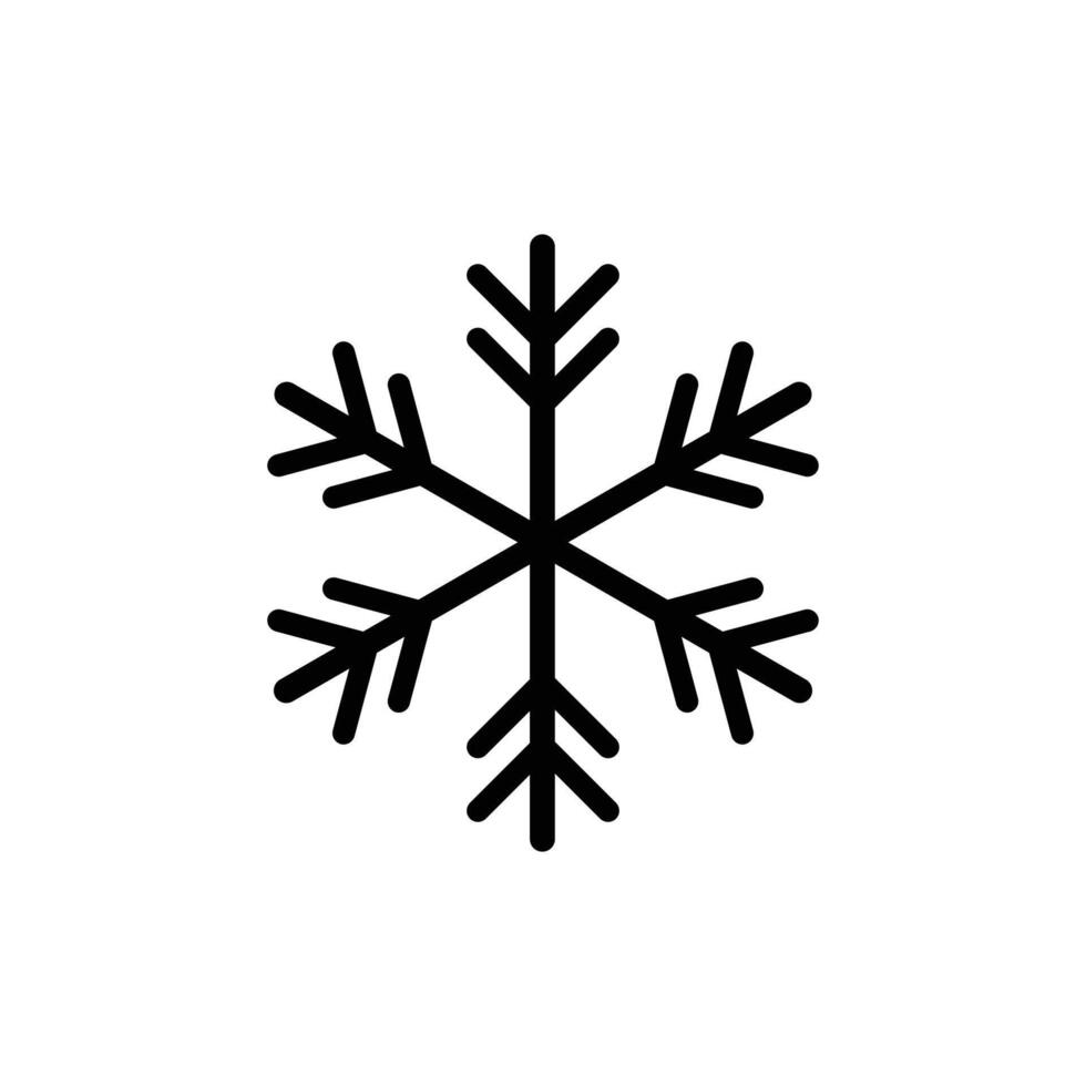 copo de nieve icono firmar vector