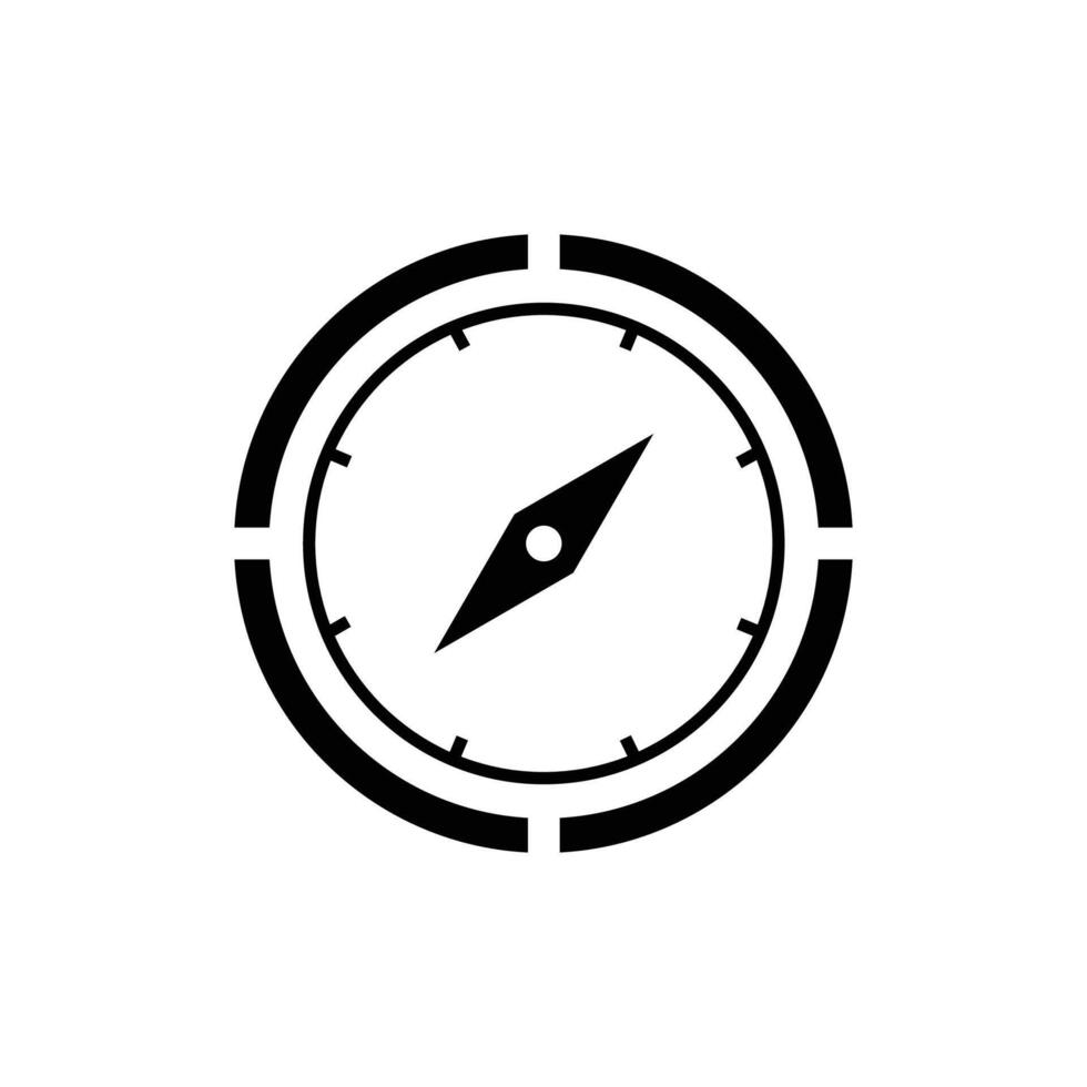 Compass icon, Compass symbol Vector