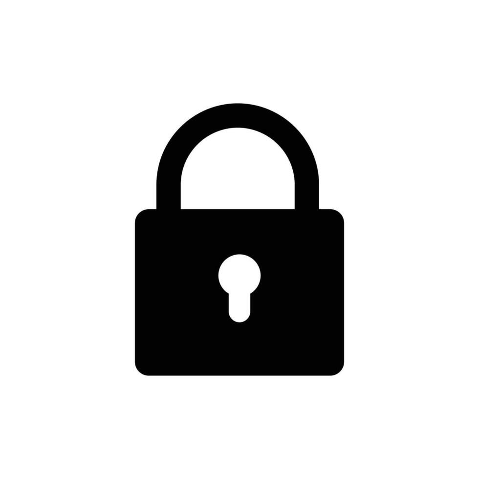 Lock vector icon symbol