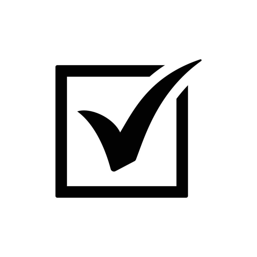 Check mark icon, Tick icon vector illustration