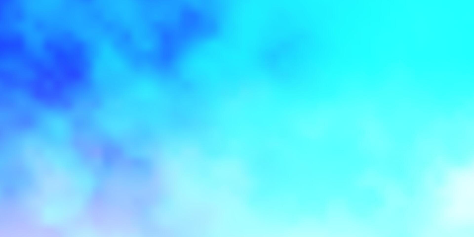 Light BLUE vector background with clouds.