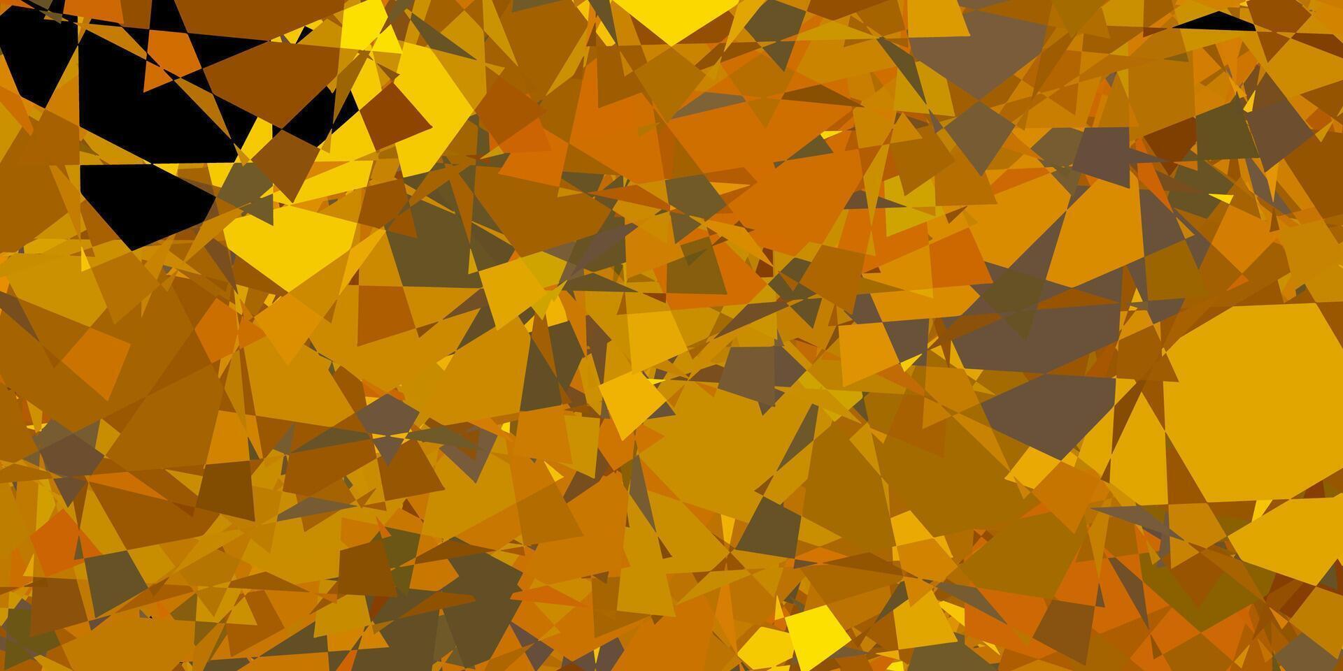 Dark Green, Yellow vector template with triangle shapes.