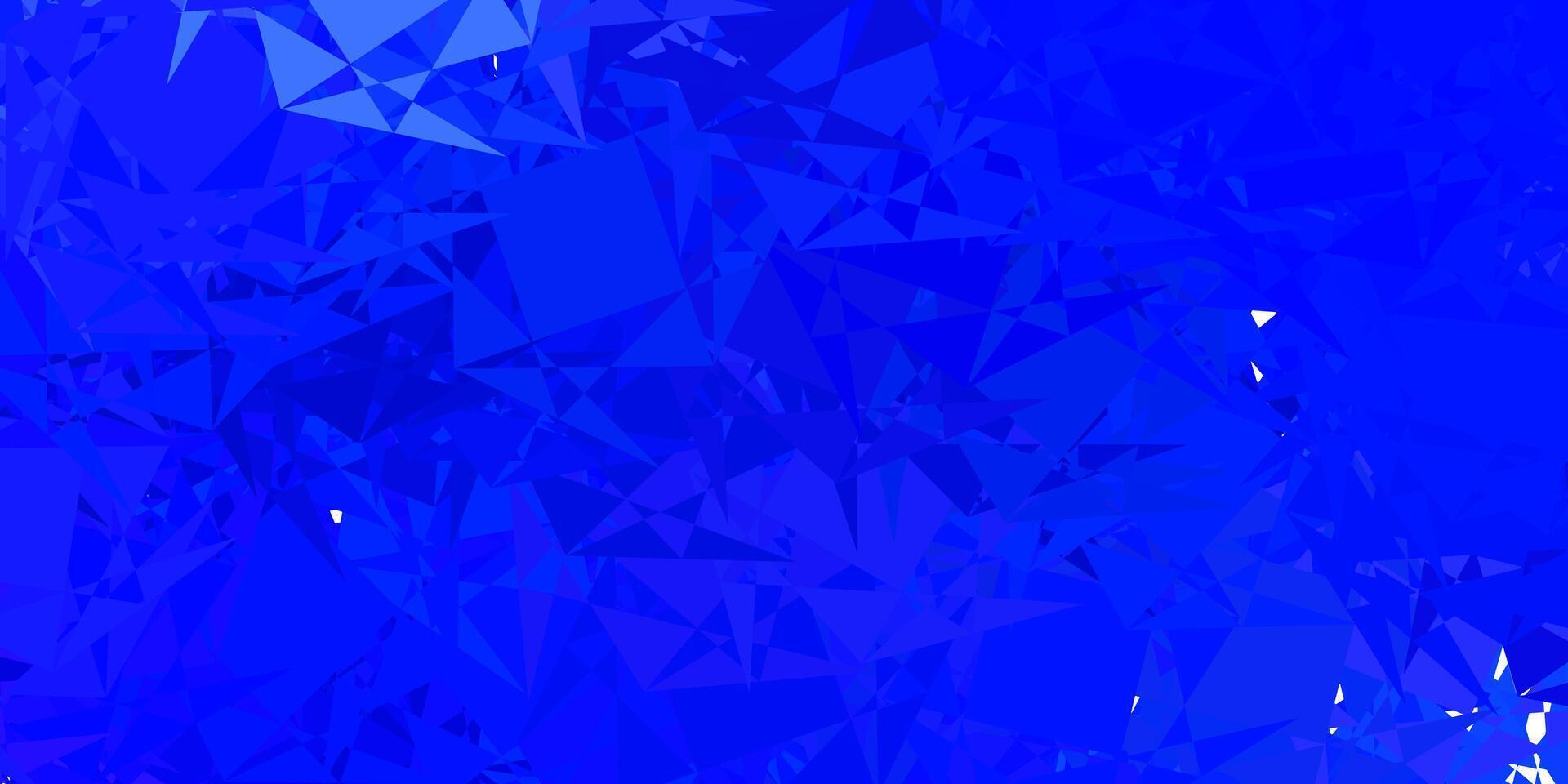 Light BLUE vector background with polygonal forms.
