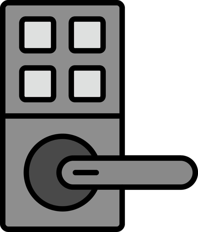 icono de vector de puerta inteligente