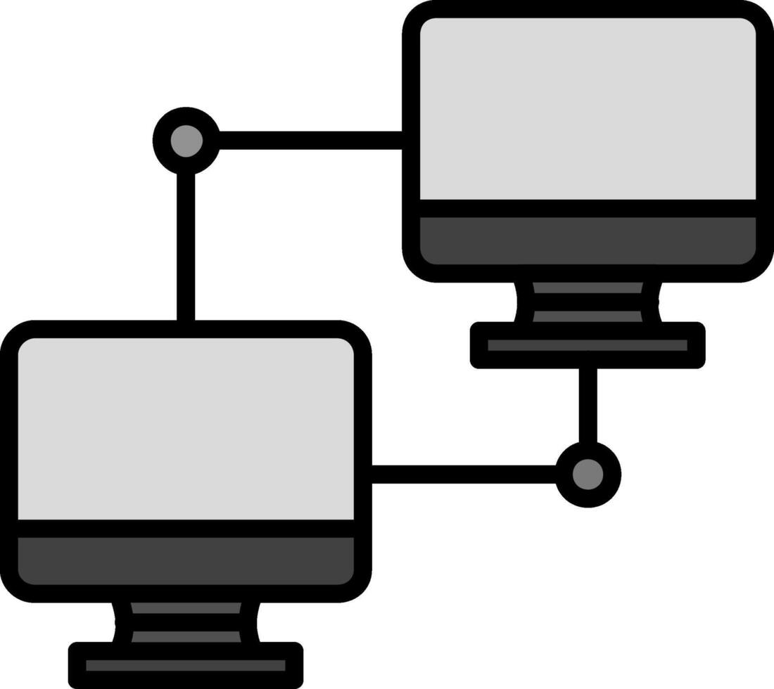 icono de vector de computadora