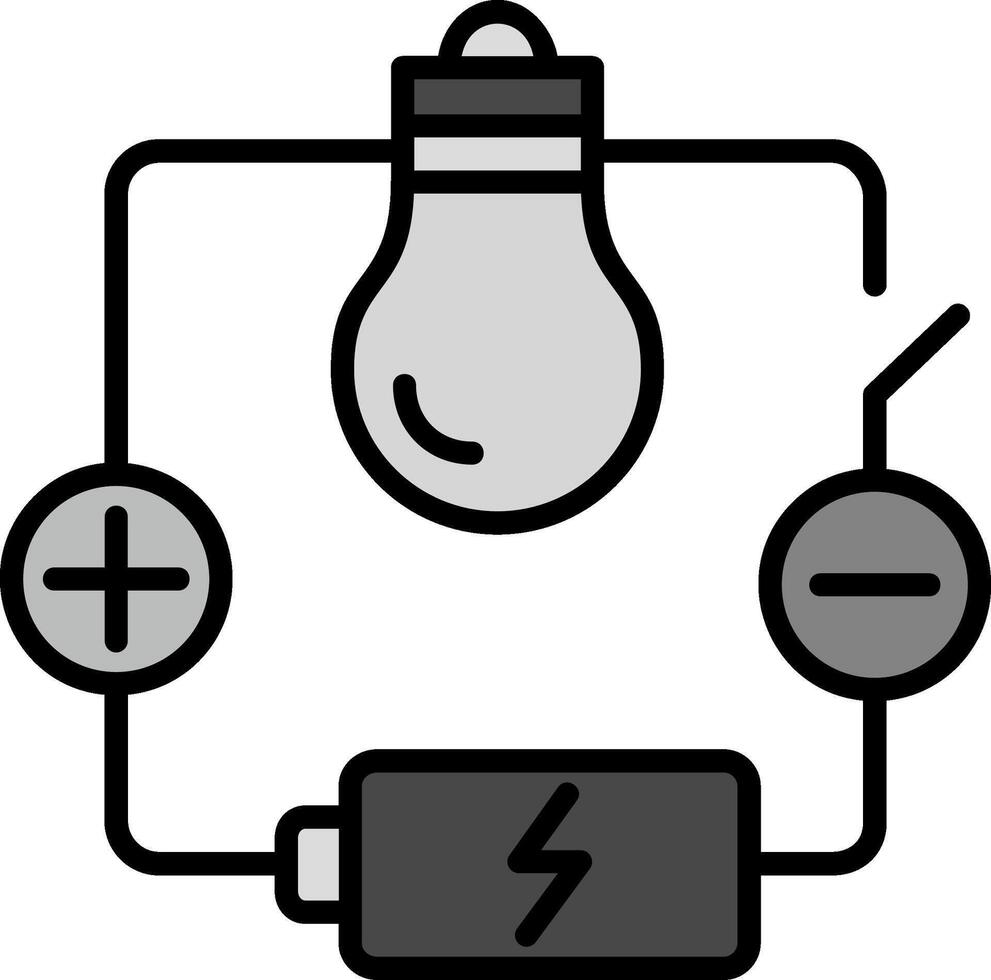 icono de vector de circuito eléctrico