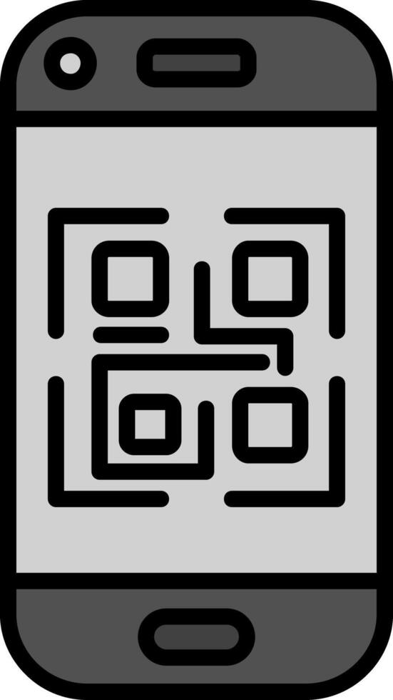 icono de vector de código qr