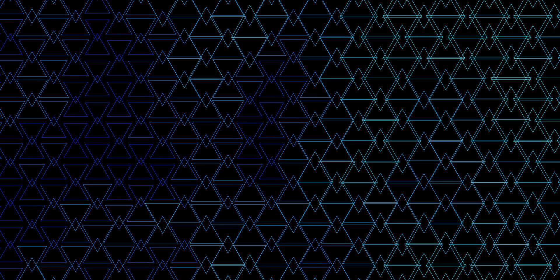 patrón de vector azul oscuro con estilo poligonal.