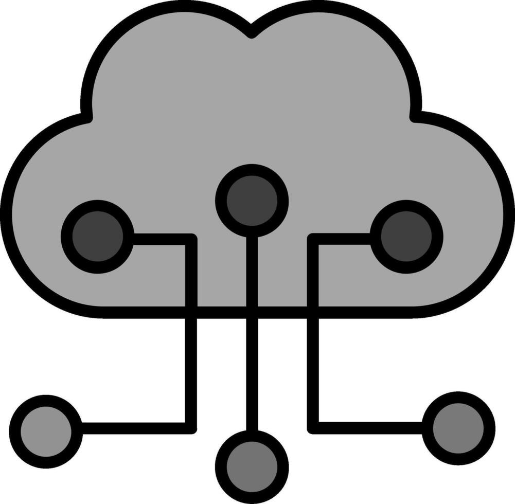 Cloud Configuration Vector Icon