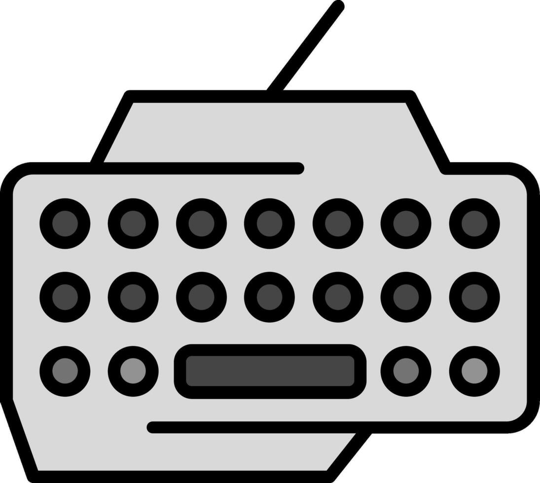 icono de vector de teclado