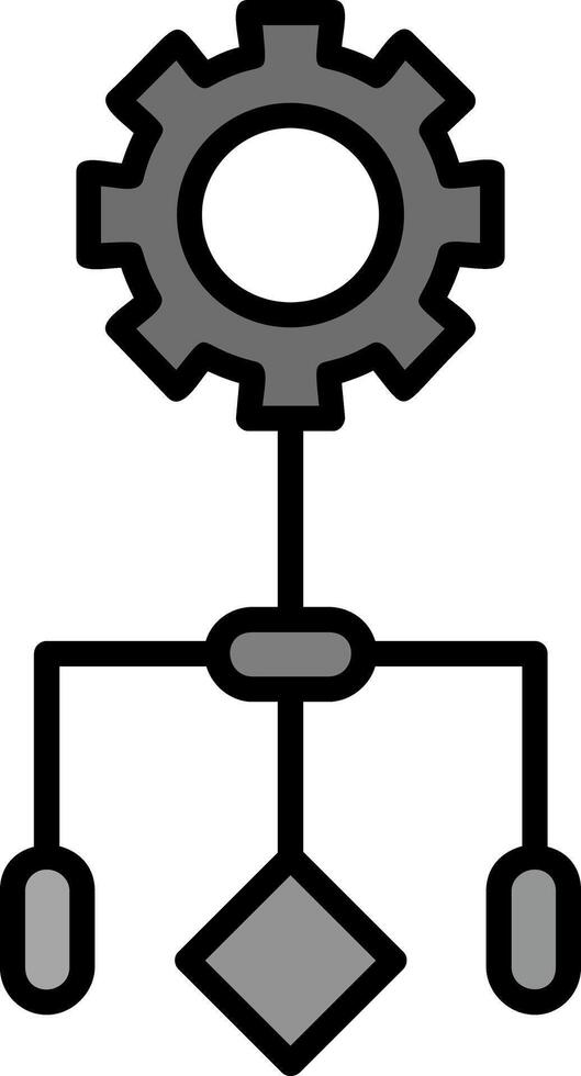 icono de vector de flujo de trabajo