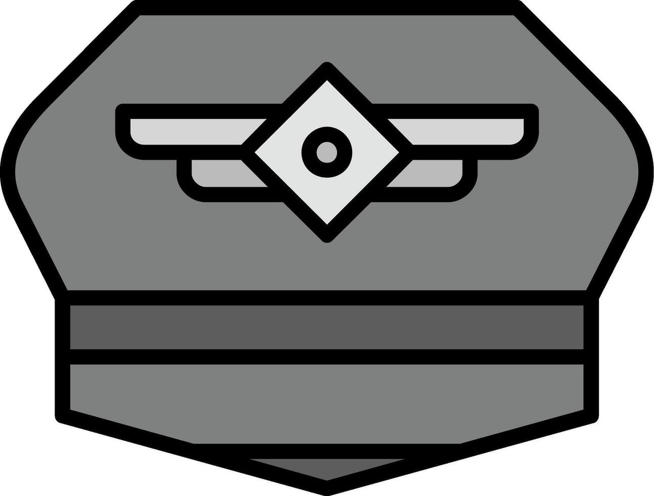 Pilot Hat Vector Icon