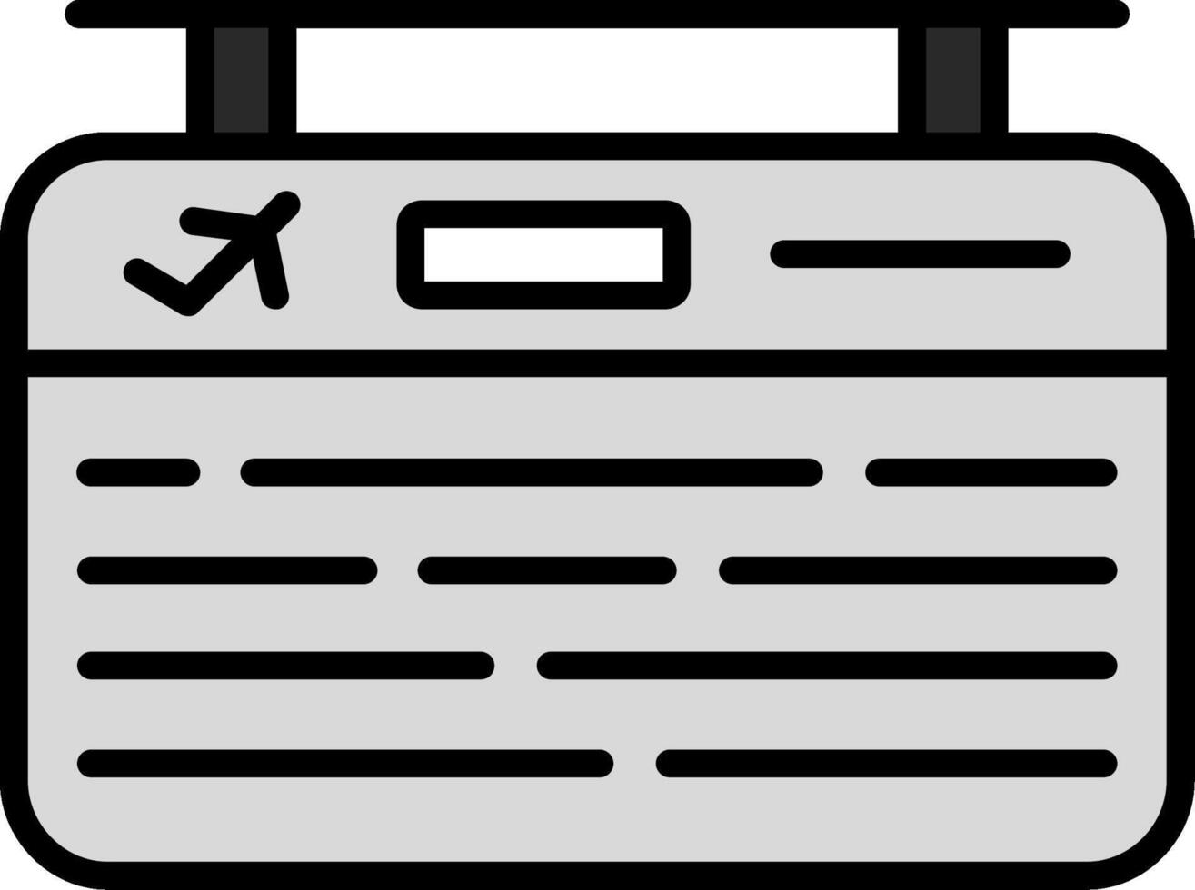 Flight Information Vector Icon